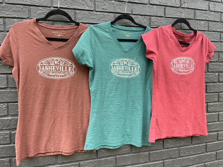 Asheville V- Neck Slub Tee