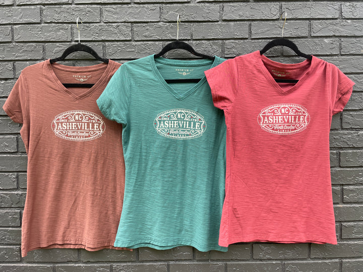 Asheville V- Neck Slub Tee