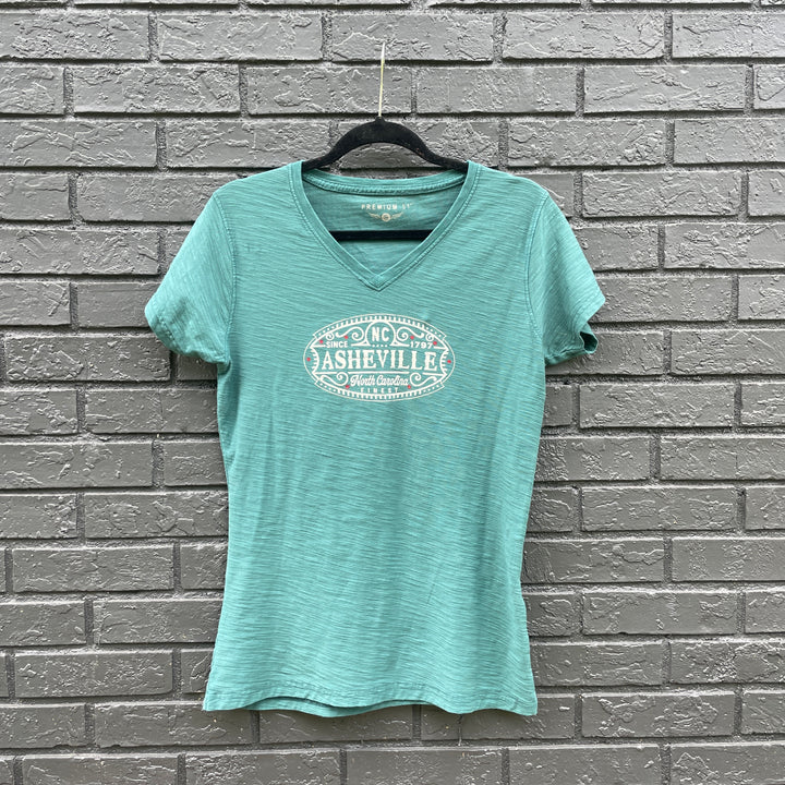 Asheville V- Neck Slub Tee