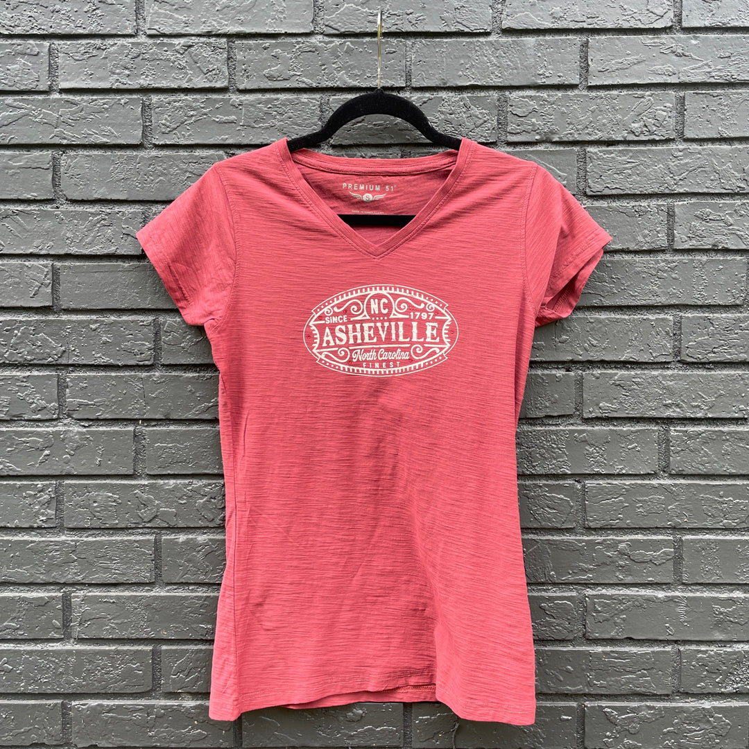 Asheville V- Neck Slub Tee