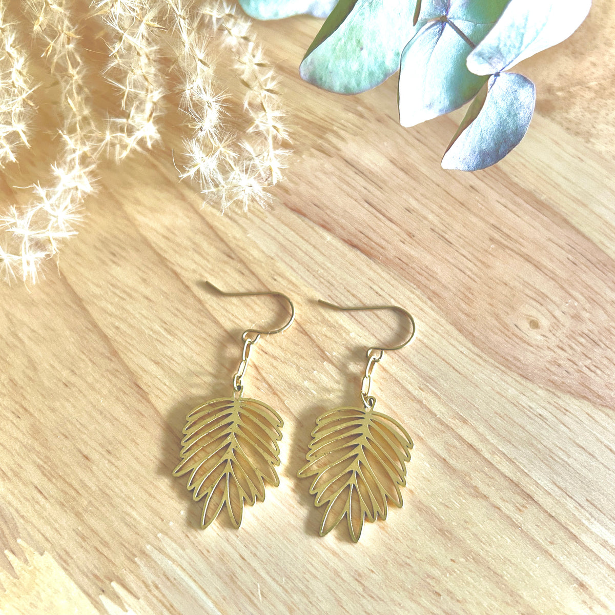 Short Palm Earrings