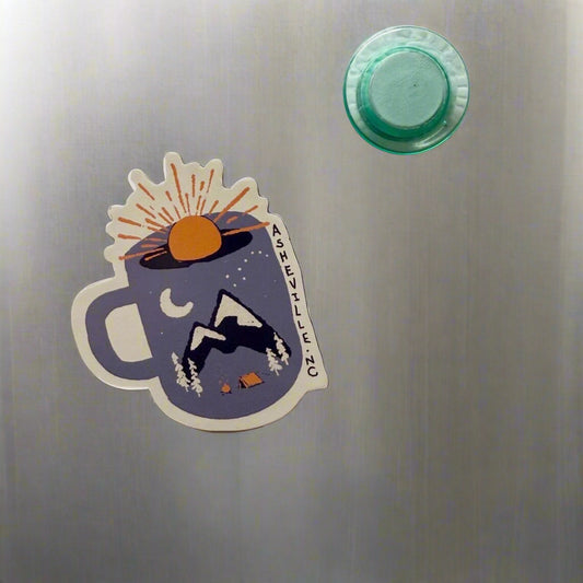 Wake Up Asheville Magnet
