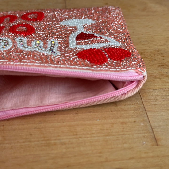 Off Duty Mom Seed Bead Purse