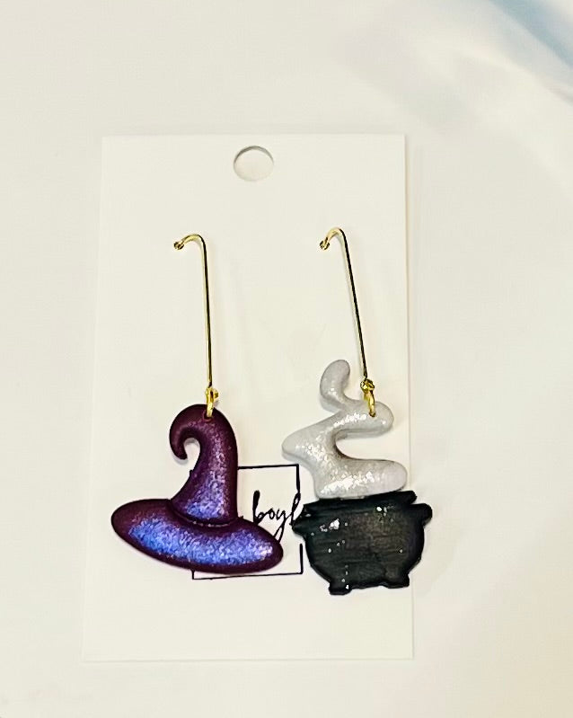 Handcrafted Witch + Cauldron Set