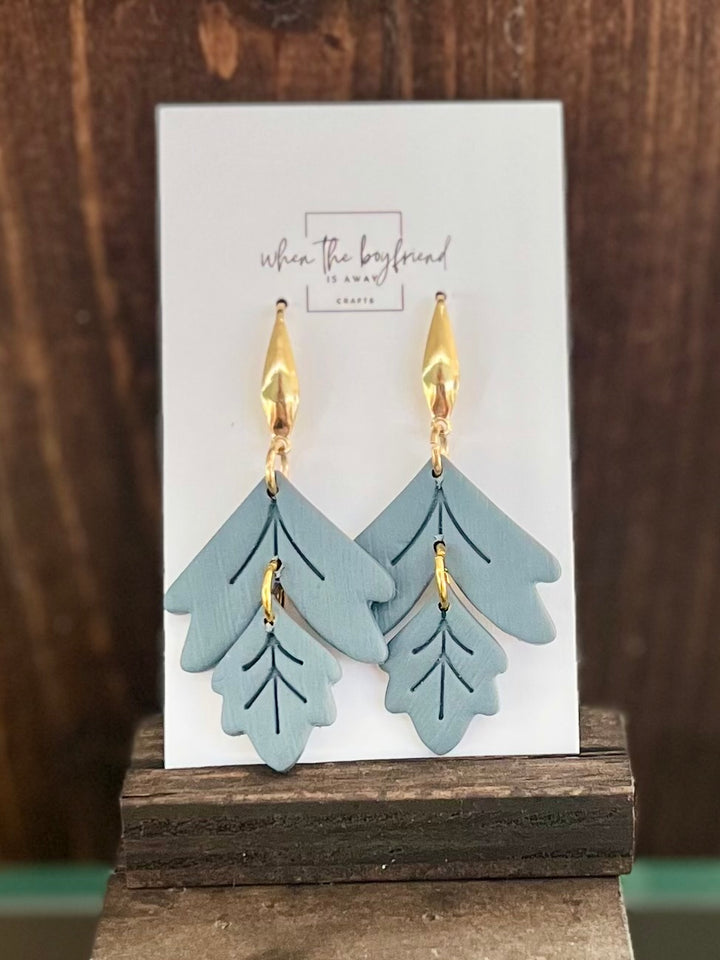 Handmade Laurel Leaf Earrings