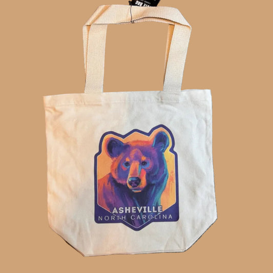 Asheville Canvas Tote - Vivid Bear