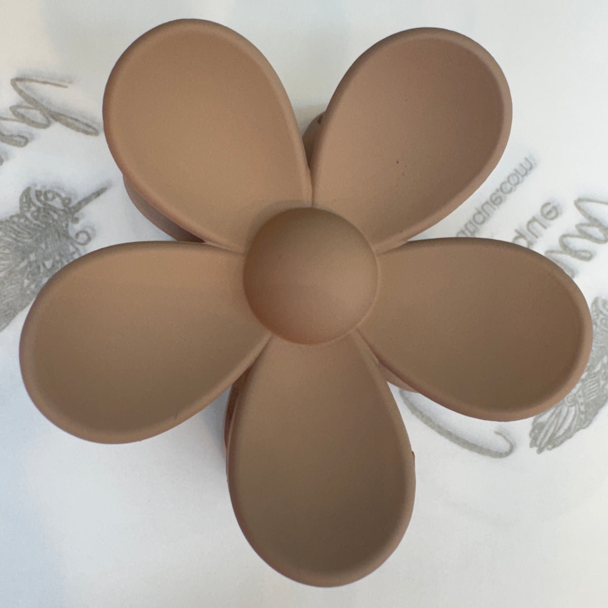 Matte Daisy Flower Clip