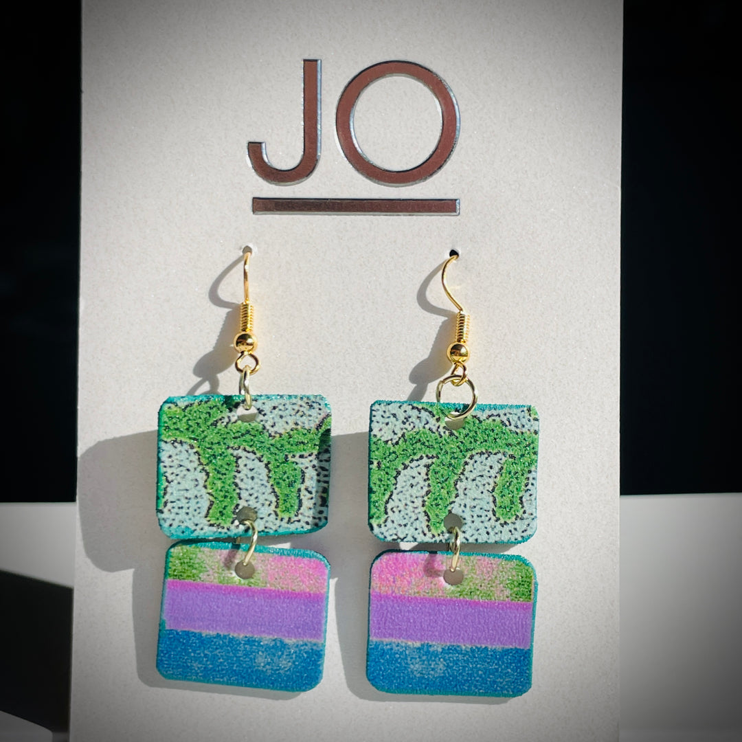 Jo Acrylic Art Earrings