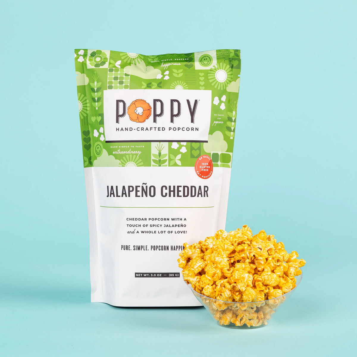 Poppy Handcrafted Popcorn - Jalapeño Cheddar