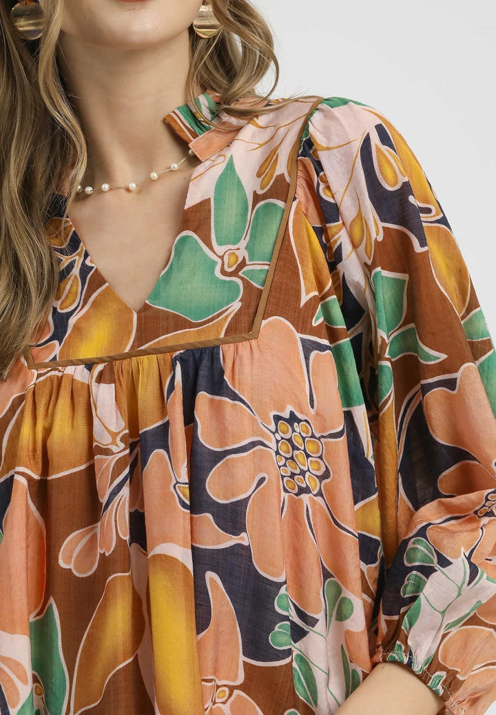 Floral Print Blouse