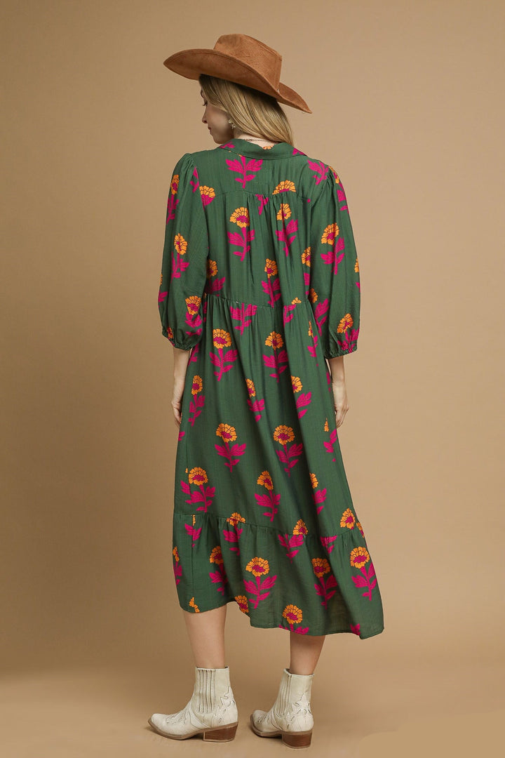 Majestic Motif Maxi Dress
