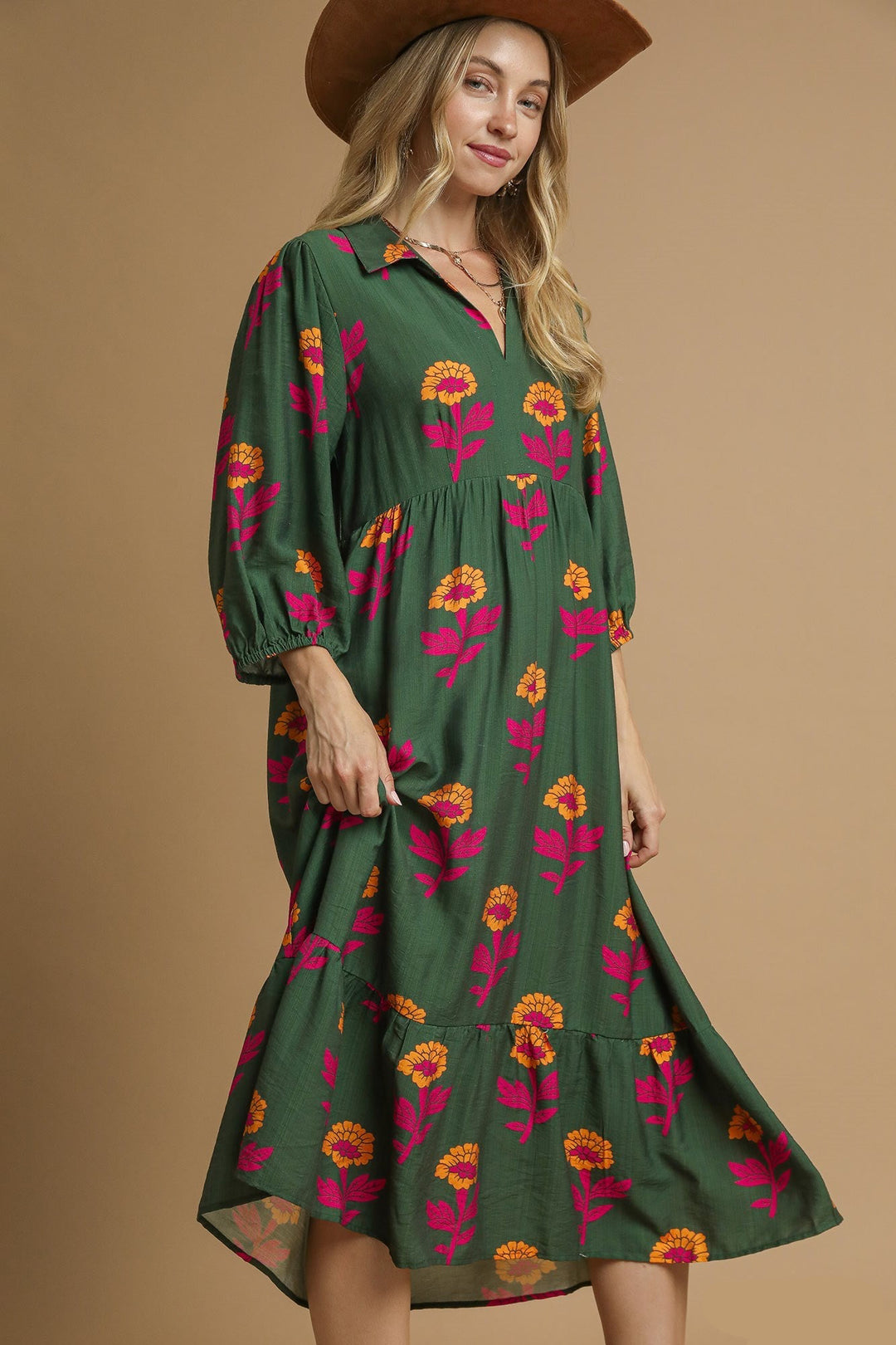 Majestic Motif Maxi Dress
