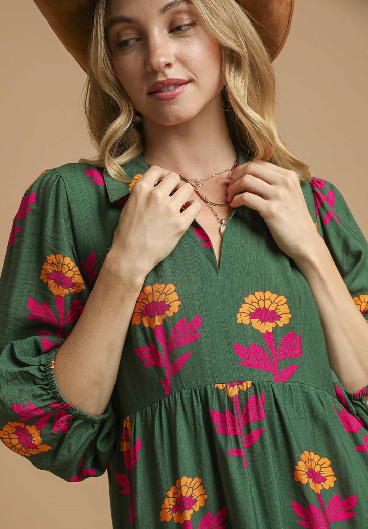 Majestic Motif Maxi Dress