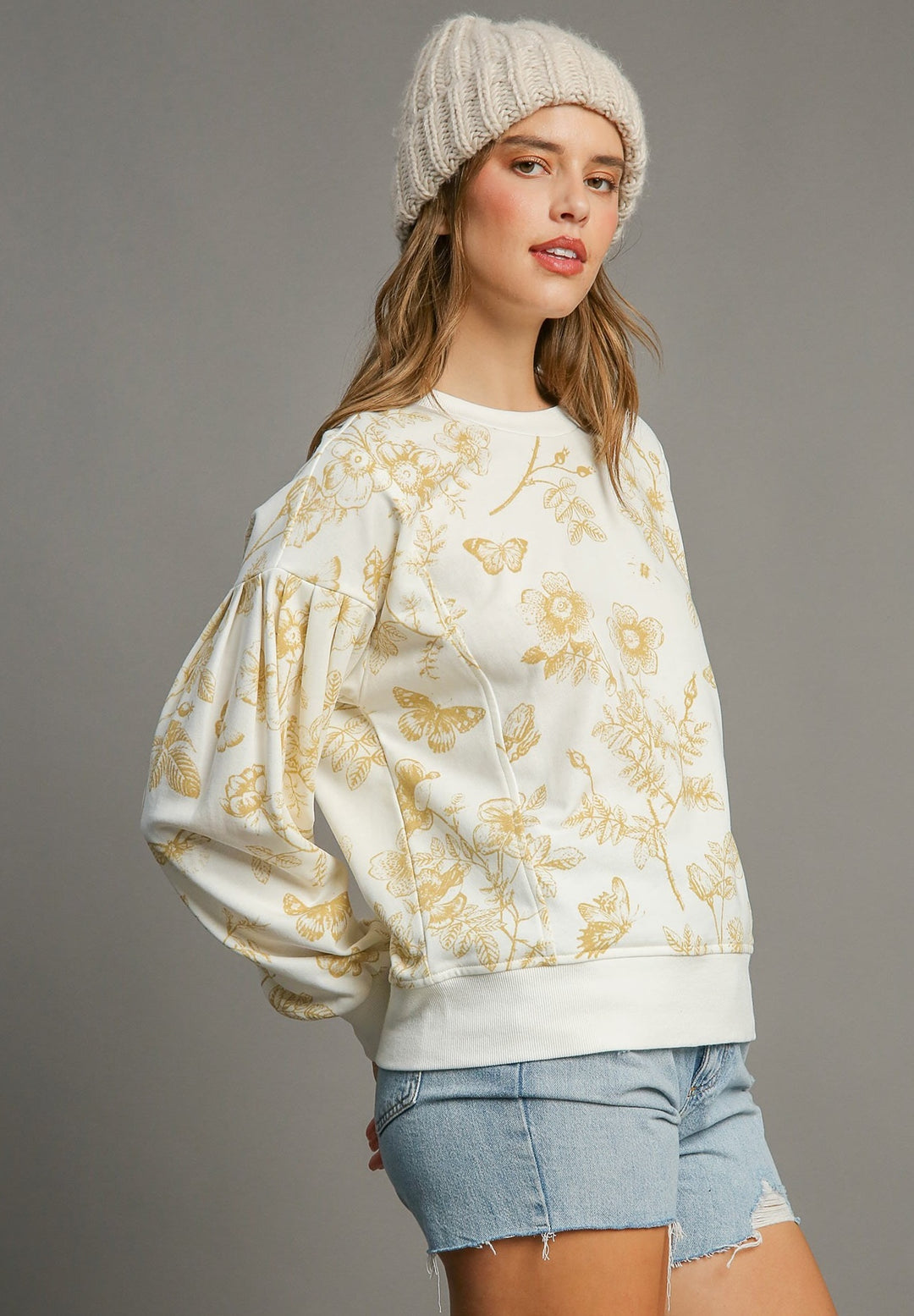 Floral French Terry Top