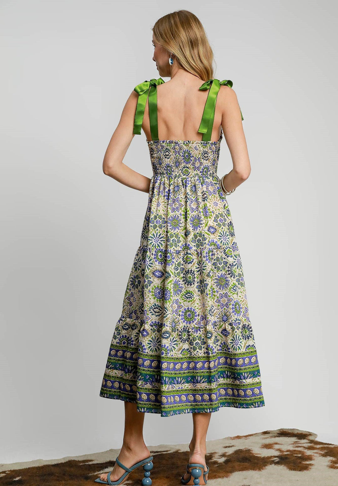 Satin Ribbon Maxi Dress