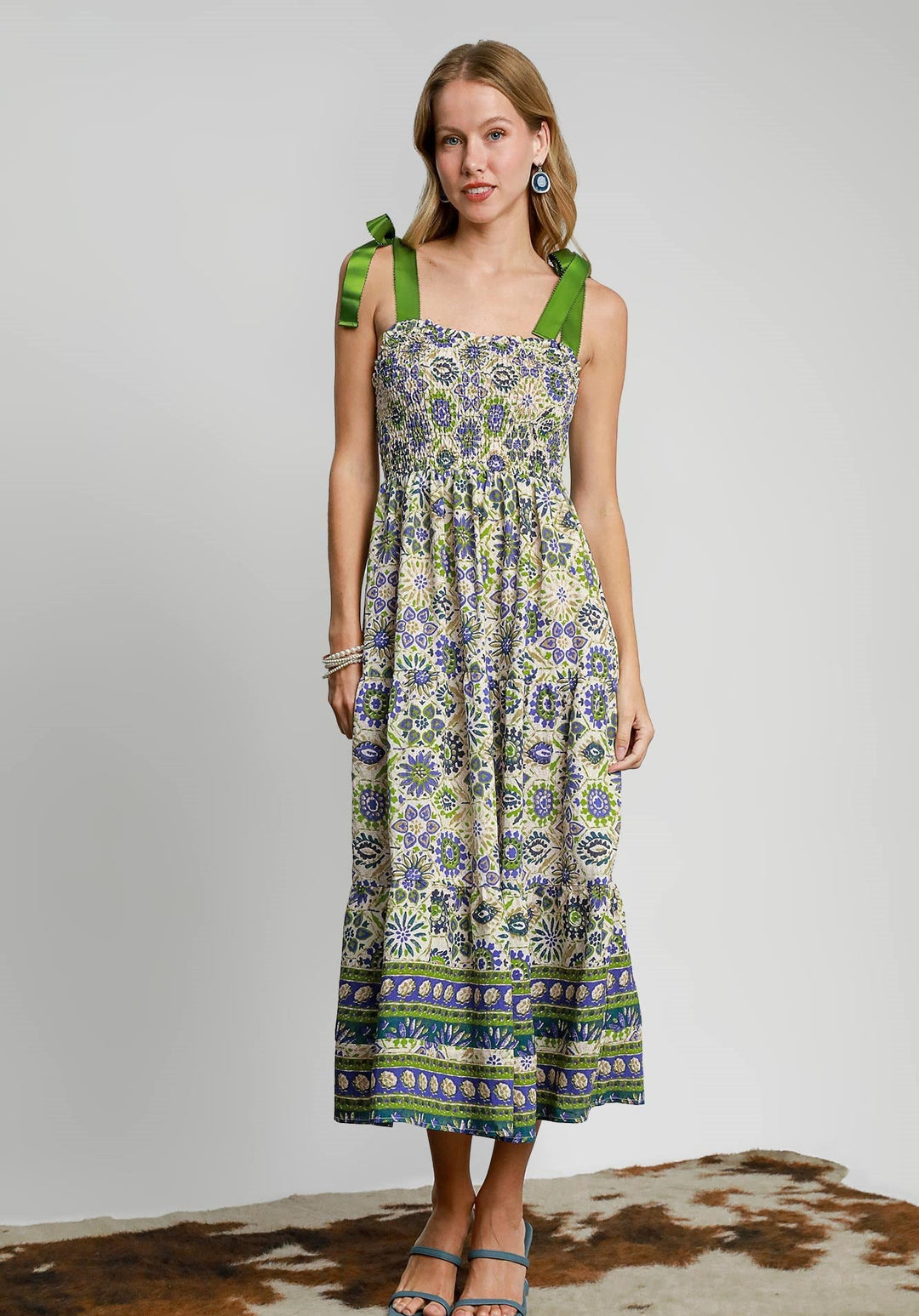 Satin Ribbon Maxi Dress