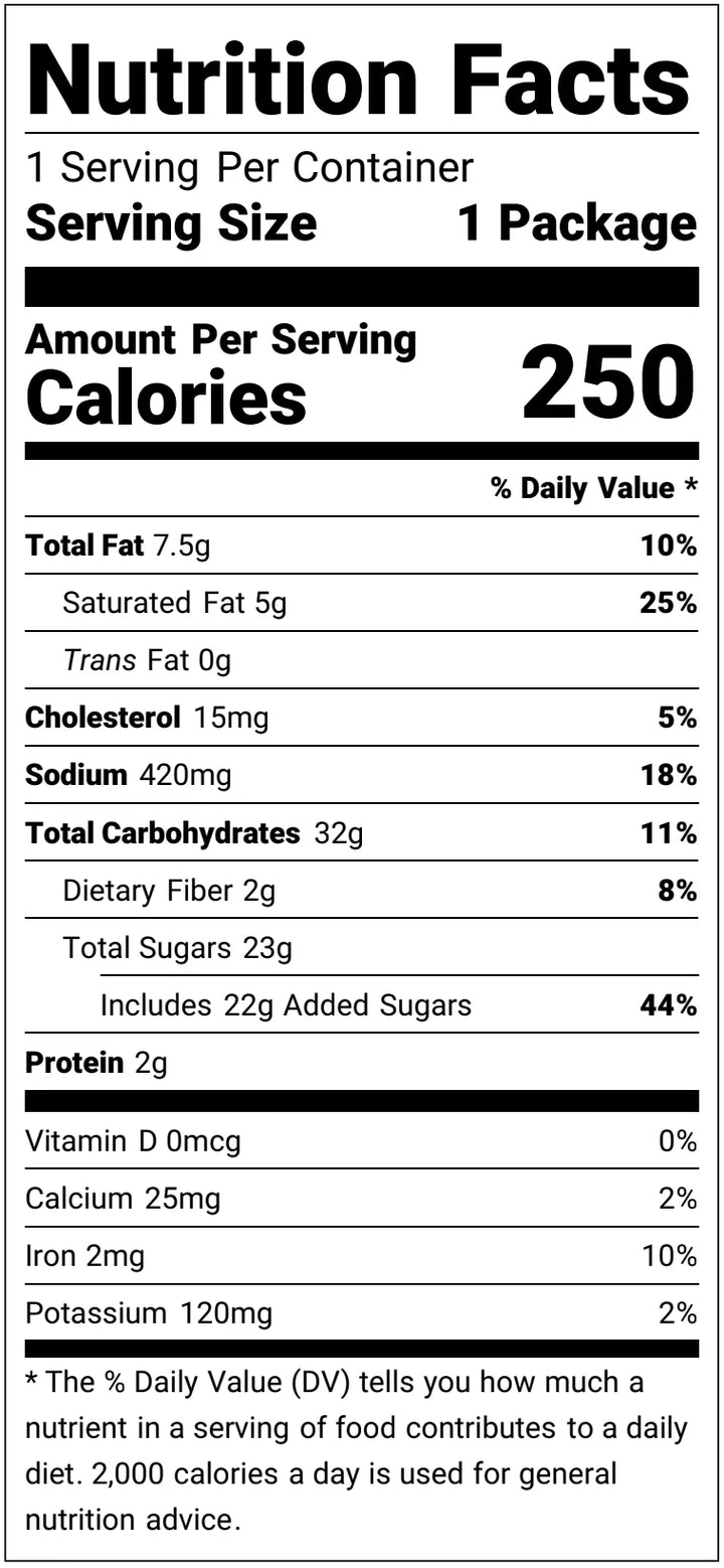 Poppy Snack Bag - Gingerbread