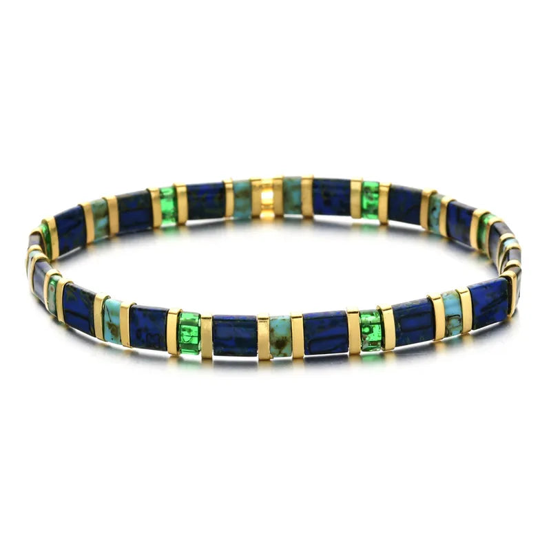 Color Block Stretch Bracelet