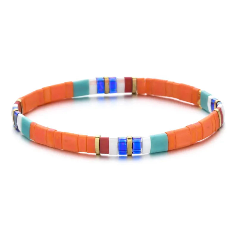 Color Block Stretch Bracelet