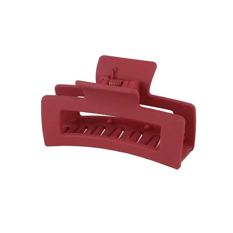 3.5" Matte Rectangle Hair Claw