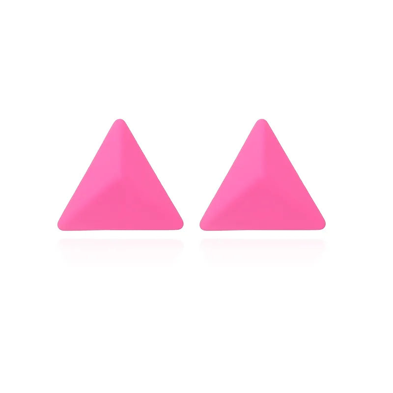 Oversized Pastel Pyramid Studs