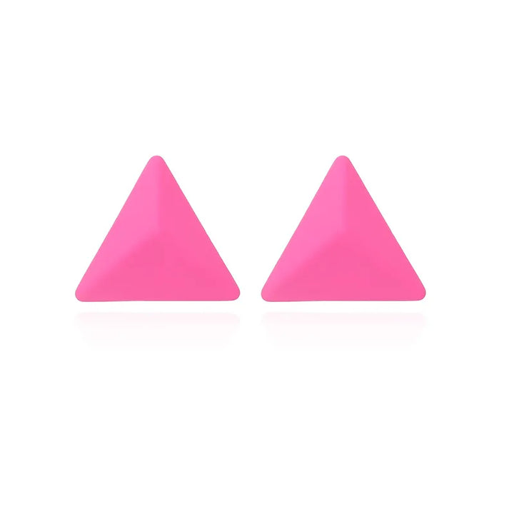 Oversized Pastel Pyramid Studs