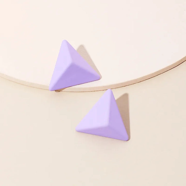 Oversized Pastel Pyramid Studs