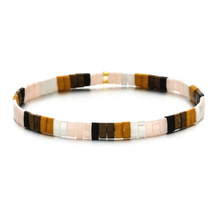 Chic Colorblock Stretch Bracelet