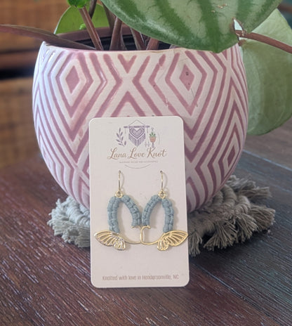 Macramé Butterfly Dangles