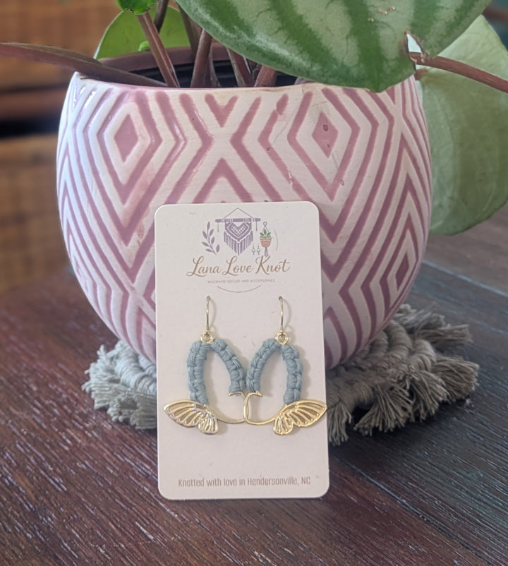 Macramé Butterfly Dangles