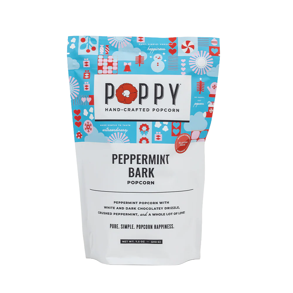 Poppy Handcrafted Popcorn - Peppermint Bark