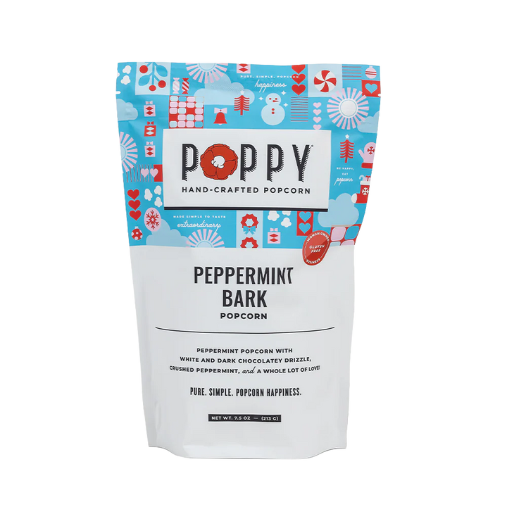 Poppy Handcrafted Popcorn - Peppermint Bark