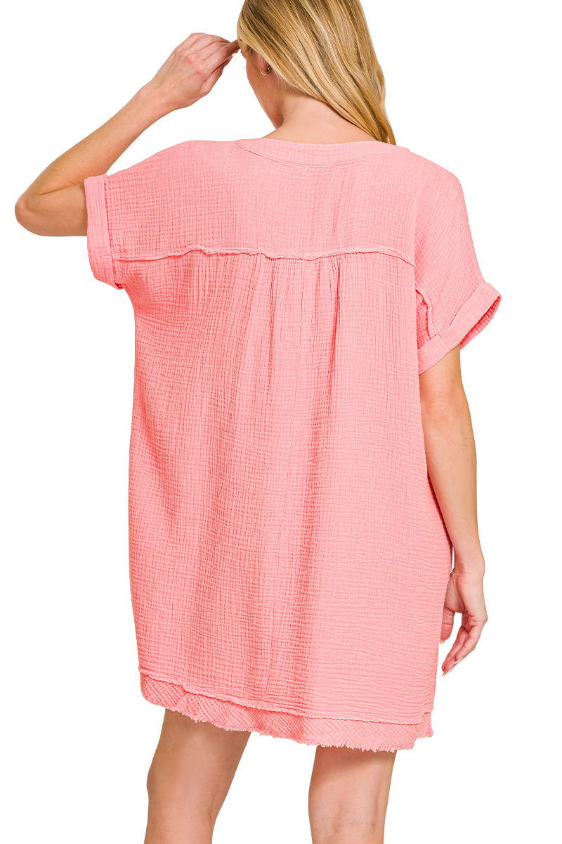 Mineral Washed Beach Dress