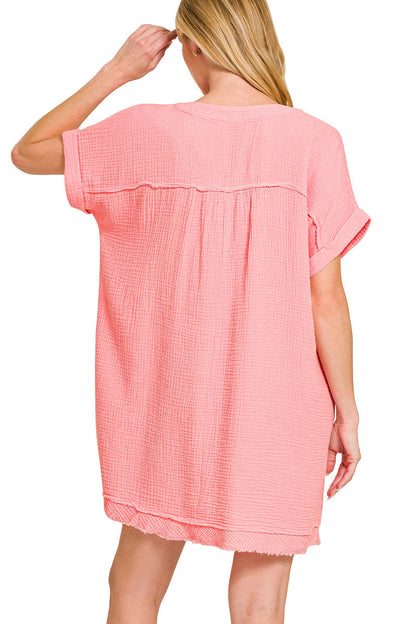 Mineral Washed Beach Dress