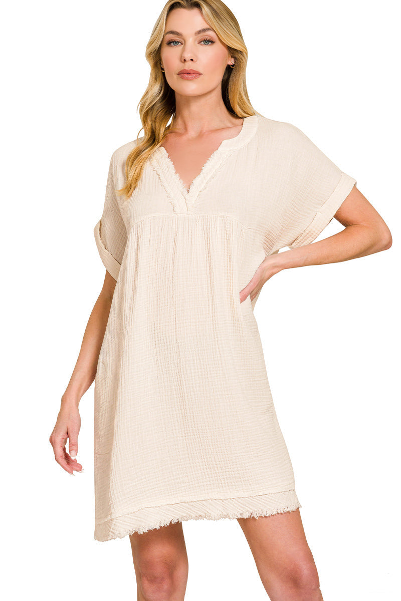 Mineral Washed Beach Dress