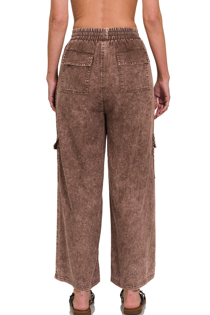 Linen Cargo Pants