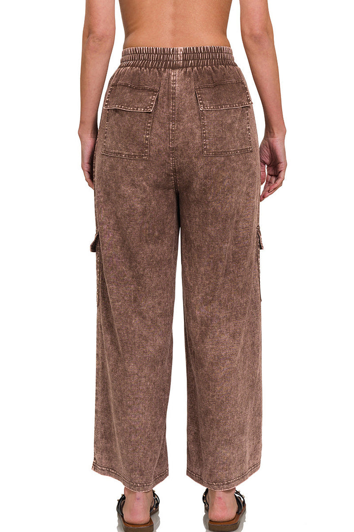 Linen Cargo Pants
