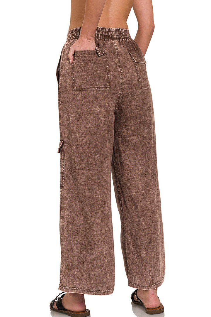 Linen Cargo Pants
