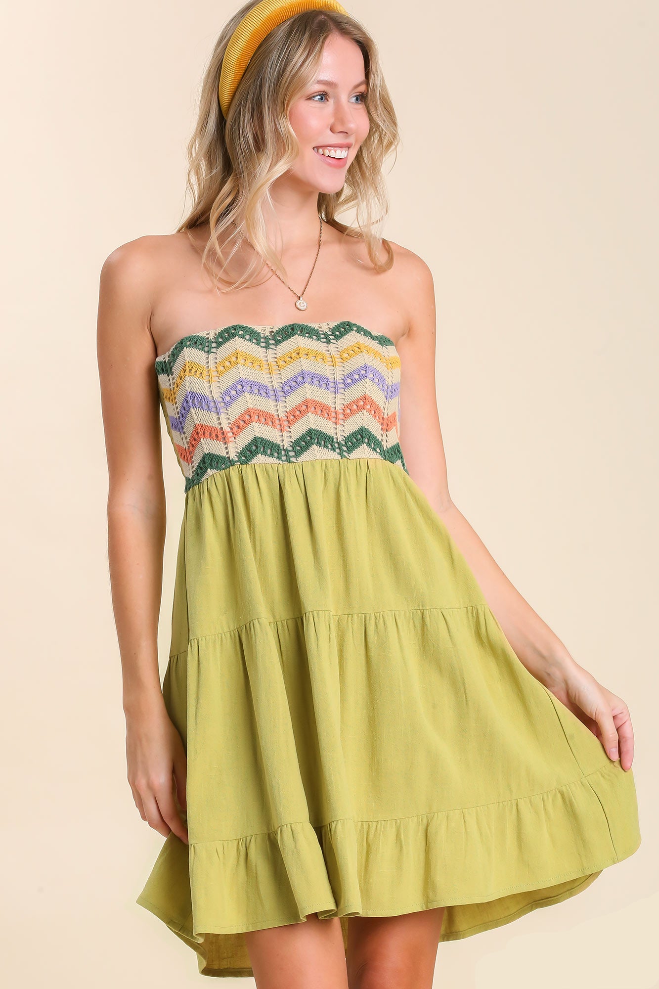 herlipto Linen-blend Crochet SummerDress (Crochet + Linen herlipto Linen-blend Crochet SummerDress (Crochet + Linen
