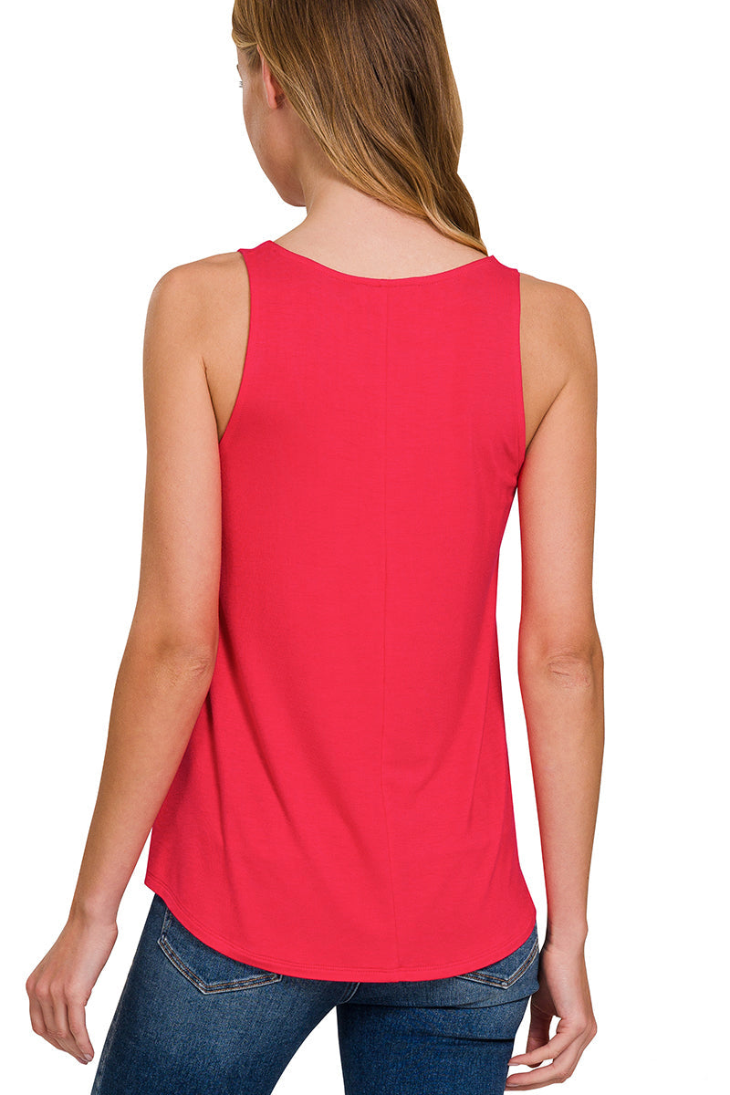 Round Hem Tank Top