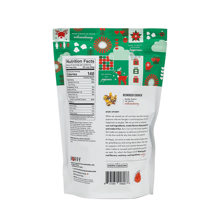 Poppy Handcrafted Popcorn - Reindeer Crunch