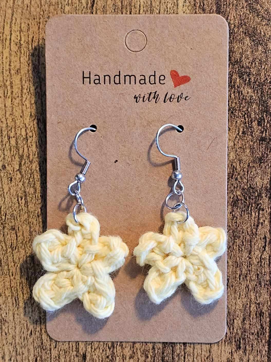 Handcrafted Crochet Baby Star Earrings