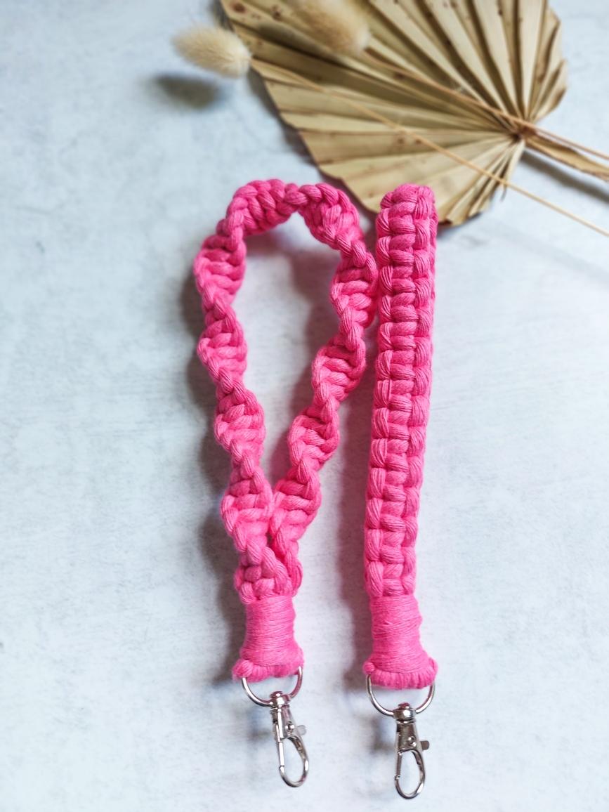 Handcrafted Macramé Wristlet - Silver Clasp