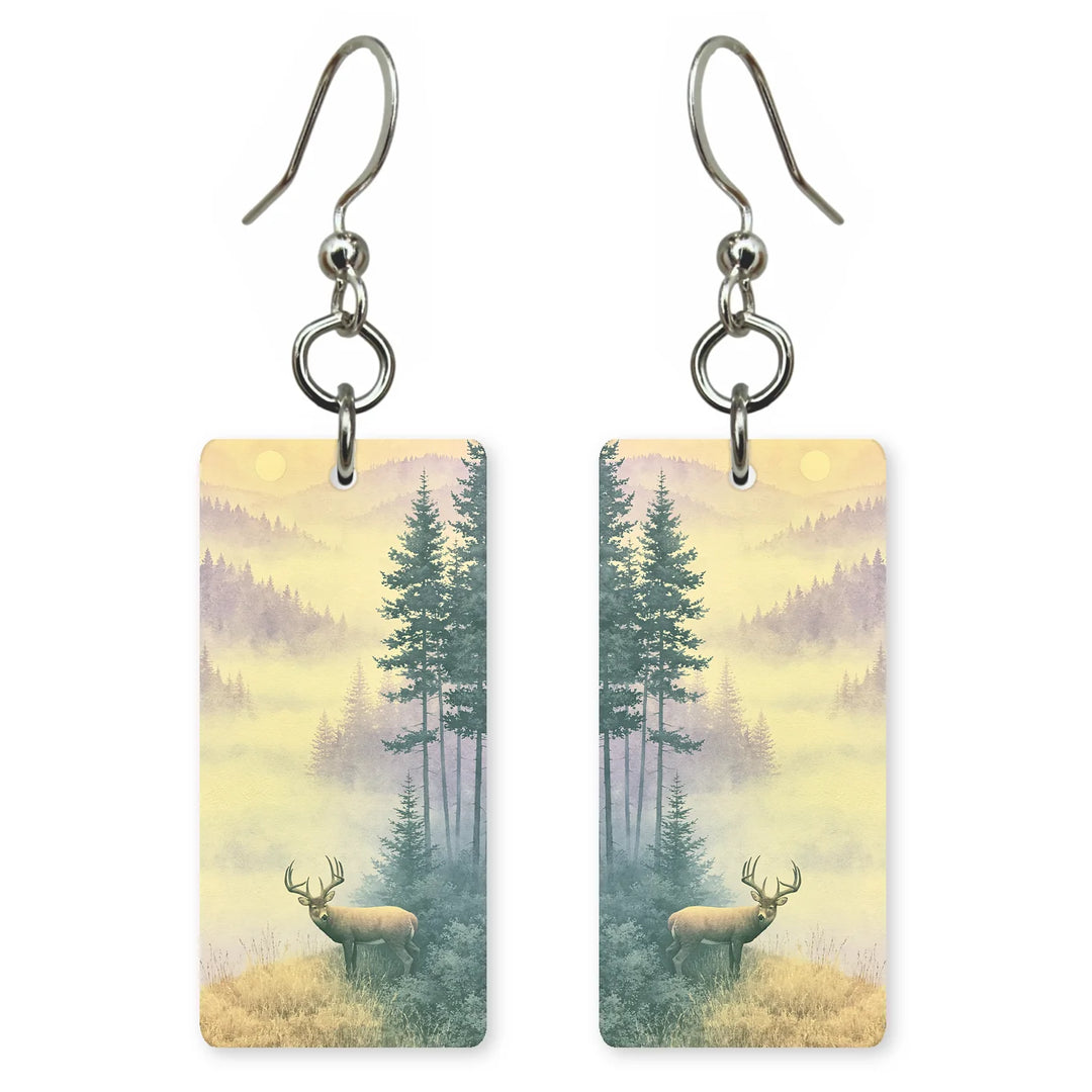 North Carolina Earrings - Misty Ridge Buck