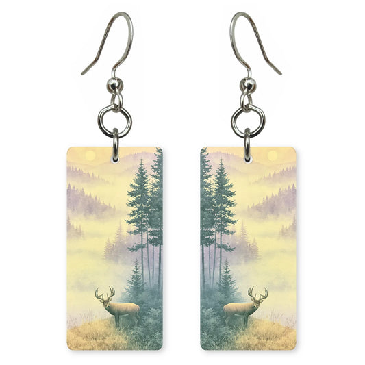 North Carolina Earrings - Misty Ridge Buck