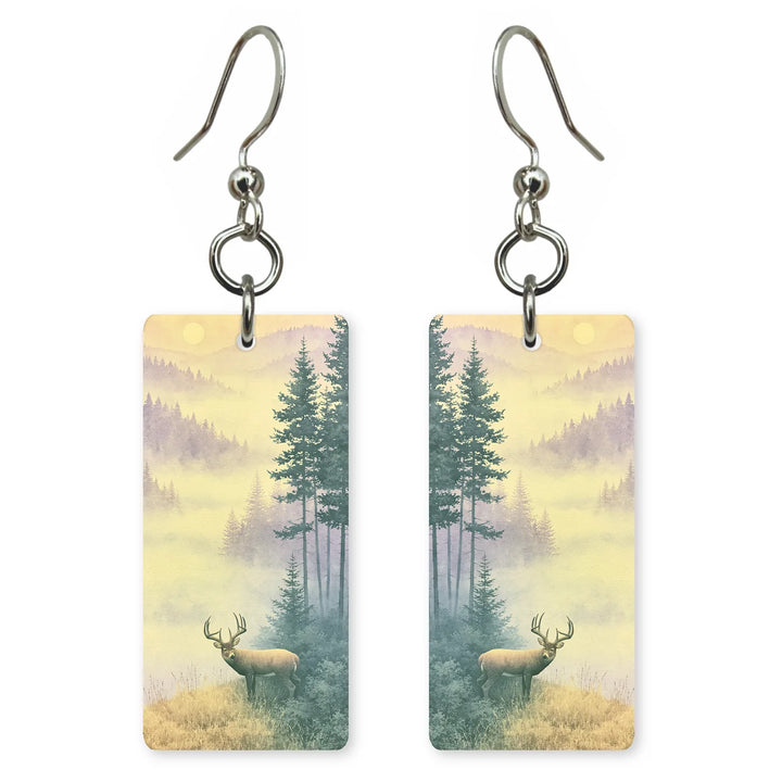 North Carolina Earrings - Misty Ridge Buck