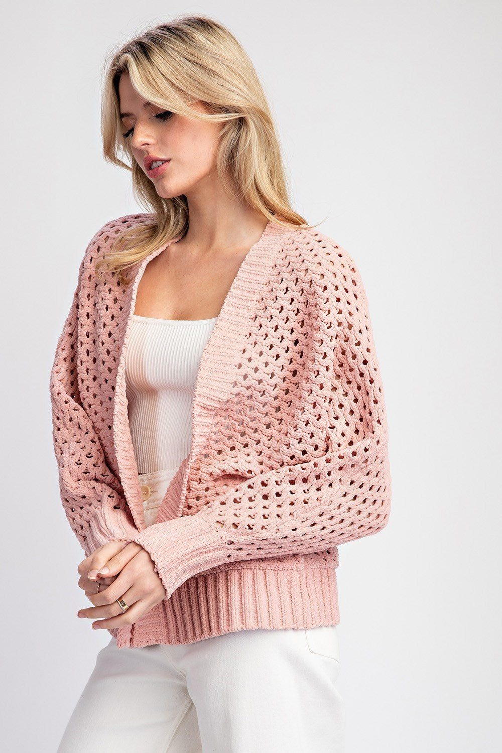 Long Sleeve Crochet Cardigan