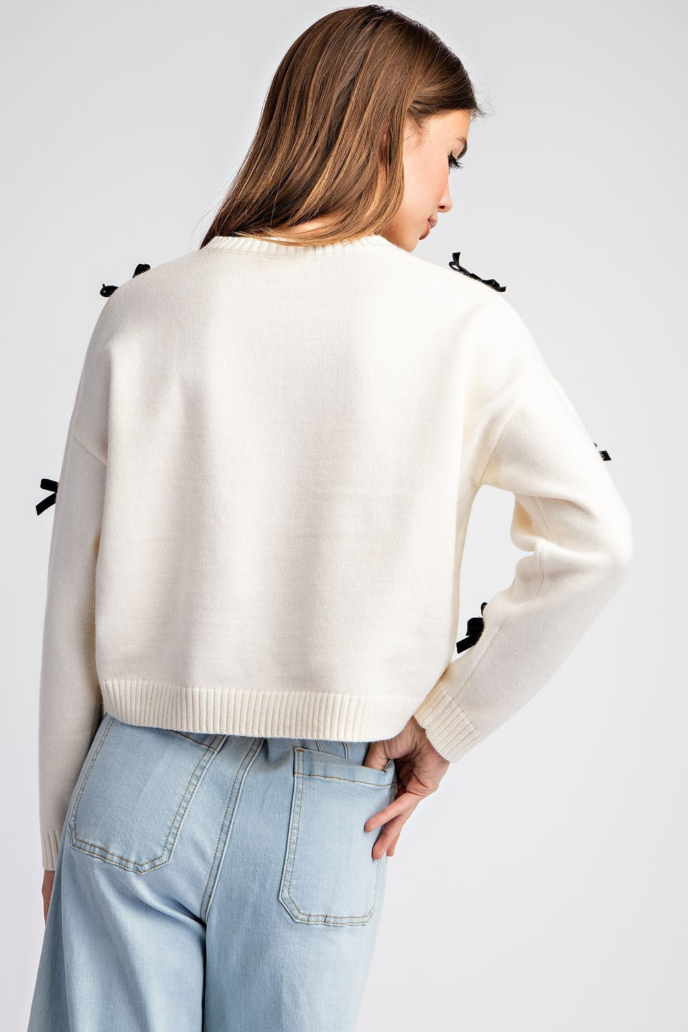 Ribbon Point Sweater