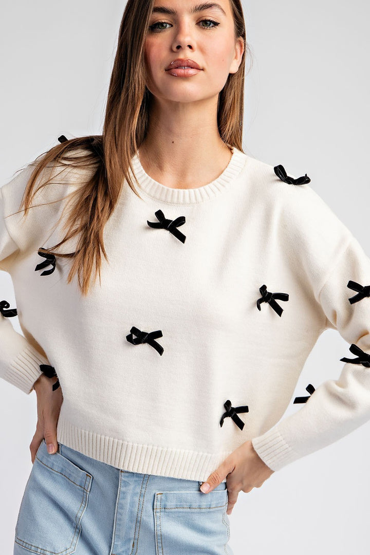 Ribbon Point Sweater