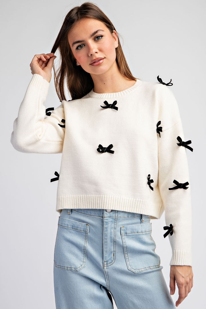 Ribbon Point Sweater